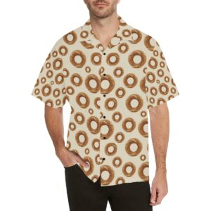 Bagel Pattern Print Design Hawaiian Shirt  - Thelegend59