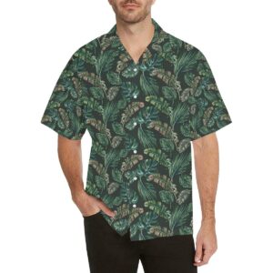 Banana Leaf Pattern Print Design Hawaiian Shirt  - Thelegend59