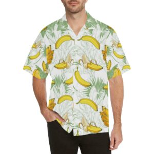 Banana Pattern Background Men'S All Over Print Hawaiian Shirt  - Thelegend59