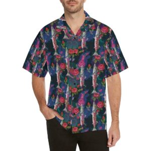 Barracuda With Folwer Pattern Print Design Hawaiian Shirt  - Thelegend59