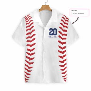 Baseball Basic Pattern Custom Hawaiian Shirt  - Thelegend59