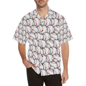 Baseball Pattern Hawaiian Shirt  - Thelegend59