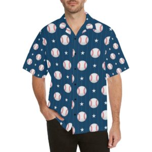 Baseball Star Print Pattern Hawaiian Shirt  - Thelegend59