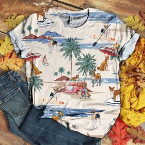 Basenji Hawaii Beach Retro  - Thelegend59