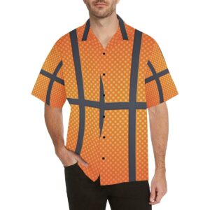 Basketball Texture Print Pattern Hawaiian Shirt  - Thelegend59