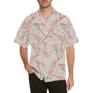 Bass Guitar Pattern Print Design Hawaiian Shirt  - Thelegend59