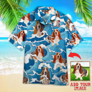 Basset Hound Dog Custom Hawaiian Shirt Pn302228Lb - For Men And Women - Kids  - Thelegend59