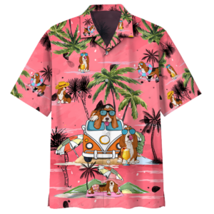 Basset Hound Summer Beach Hawaiian Shirt K  - Thelegend59