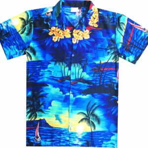 Beach Blue Black Amazing Design Hawaiian Shirt  - Thelegend59