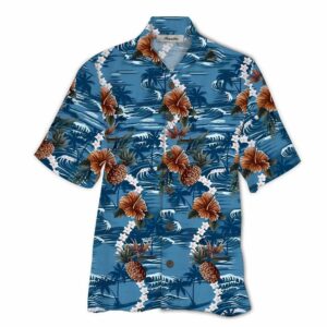 Beach Blue High Quality Unisex Hawaiian Shirt  - Thelegend59