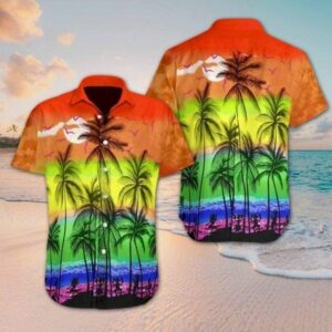 Beach Hawaii Lgbtcolorful Unique Design Unisex Hawaiian Shirt  - Thelegend59
