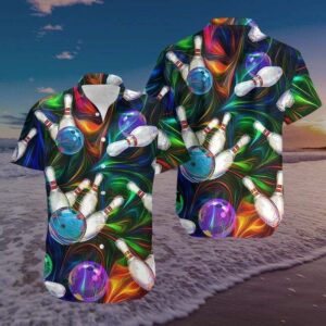 Beach Hawaiian Shirts Amazing Colorful Light Bowling Unisex Hawaiian Aloha Hawaiian Shirtss  - Thelegend59