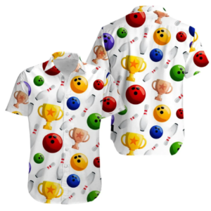Beach Hawaiian Shirts Bowling Colorful Hawaiian Shirts  - Thelegend59