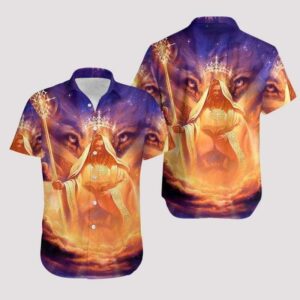 Beach Hawaiian Shirts Buy Hawaiian Aloha Hawaiian Shirts Jehawaiian Shirts Chrihawaiian Shirtstian 3D Lion  - Thelegend59