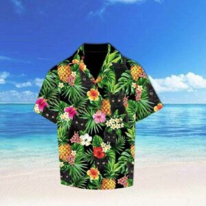Beach Hawaiian Shirts Buy Hawaiian Aloha Hawaiian Shirtss Cat Pineapple 3D  - Thelegend59