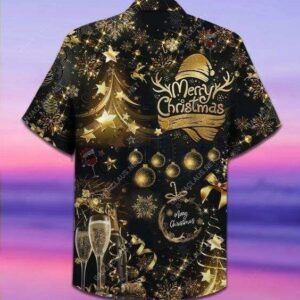 Beach Hawaiian Shirts Buy Hawaiian Aloha Hawaiian Shirtss Merry Christmas Gold Bling  - Thelegend59