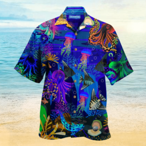 Beach Hawaiian Shirts Buy Neon Octopus Hawaiian Shirt  - Thelegend59