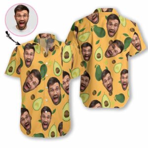 Beach Hawaiian Shirts Buy Personalized I Love Avocado Hawaiian Aloha Hawaiian Shirtss Funny Custom Face  - Thelegend59