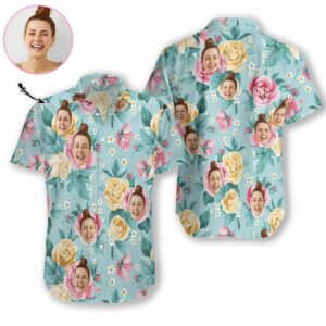 Beach Hawaiian Shirts Check Out This Awesome Personalized Funny Custom Face Hawaiian Aloha Hawaiian Shirtss H  - Thelegend59