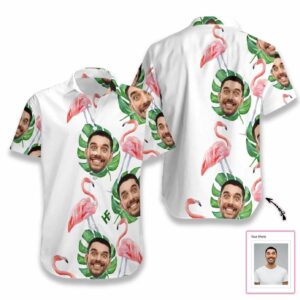 Beach Hawaiian Shirts Coer Your Body With Amazing Personalized Hawaiian Aloha Hawaiian Shirtss Funny Custom Face Flamingo L  - Thelegend59