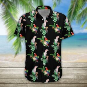 Beach Hawaiian Shirts Discover Cool Parrot Hawaiian Shirt  - Thelegend59