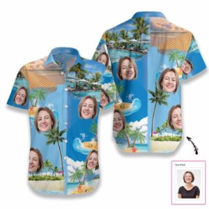 Beach Hawaiian Shirts Discover Cool Personalized Funny Custom Face Hawaiian Aloha Hawaiian Shirtss  - Thelegend59