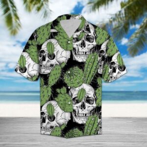 Beach Hawaiian Shirts Discover Cool Skull Hawaiian Shirt  - Thelegend59