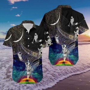 Beach Hawaiian Shirts Dreaming Become Astronaut Hawaiian Shirts  - Thelegend59