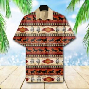 Beach Hawaiian Shirts Find Native Horse Hawaiian Shirt  - Thelegend59