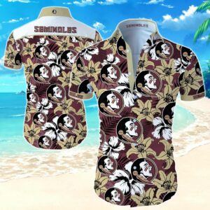 Beach Hawaiian Shirts Florida State Seminoles Hawaiian Shirt  - Thelegend59