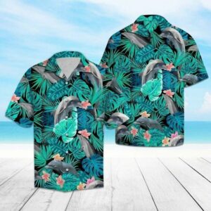 Beach Hawaiian Shirts Get Here Dolphin Hawaiian Shirt  - Thelegend59
