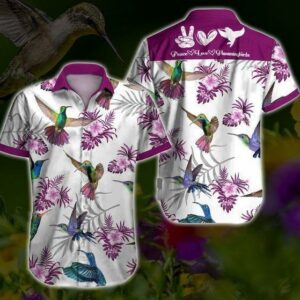 Beach Hawaiian Shirts Get Now Hummingbird Hawaiian Shirt  - Thelegend59