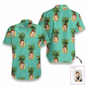 Beach Hawaiian Shirts Get Now Personalized Pineapple Hawaiian Aloha Hawaiian Shirtss Custom Face L  - Thelegend59