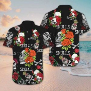 Beach Hawaiian Shirts Get Now Skull Hawaiian Shirt  - Thelegend59