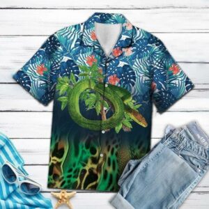Beach Hawaiian Shirts Get Now Snake Hawaiian Shirt  - Thelegend59