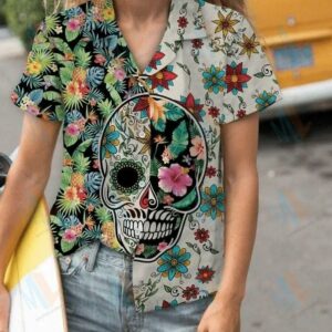 Beach Hawaiian Shirts Hawaiian Aloha Hawaiian Shirts Hawaiian Shirtsugar Hawaiian Shirtskull Holiday  - Thelegend59