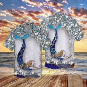 Beach Hawaiian Shirts Hawaiian Aloha Hawaiian Shirtss Beautiful Mermaid  - Thelegend59