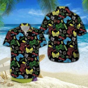 Beach Hawaiian Shirts Hawaiian Aloha Hawaiian Shirtss Gamer Fun  - Thelegend59