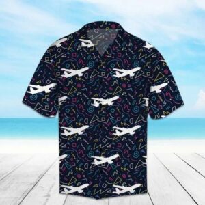 Beach Hawaiian Shirts High Quality Airplane Hawaiian Shirt  - Thelegend59