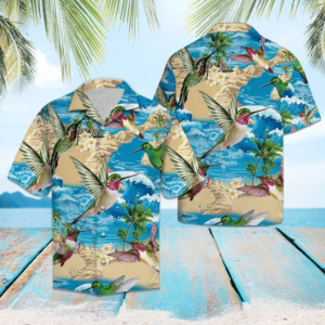 Beach Hawaiian Shirts High Quality Hummingbird Hawaiian Shirt  - Thelegend59