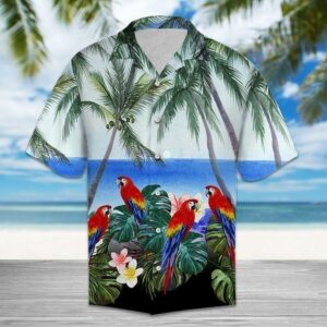 Beach Hawaiian Shirts High Quality Parrot Hawaiian Shirt  - Thelegend59