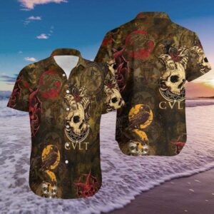Beach Hawaiian Shirts Honor Satan Hawaiian Aloha Hawaiian Shirtss  - Thelegend59