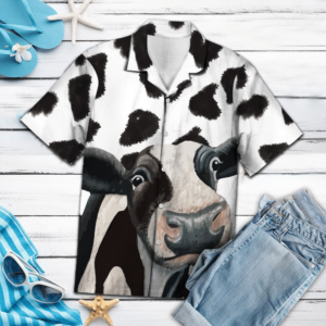 Beach Hawaiian Shirts Order Funny Cow Hawaiian Shirt  - Thelegend59
