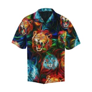 Beach Hawaiian Shirts Order Hawaiian Aloha Hawaiian Shirts Magic Multicolor Lion  - Thelegend59