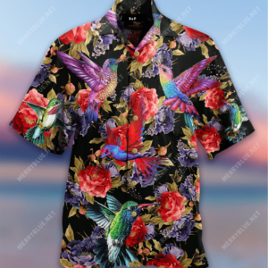 Beach Hawaiian Shirts Order Hummingbird Peonies Hawaiian Shirt  - Thelegend59