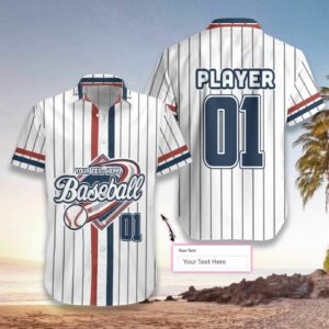 Beach Hawaiian Shirts Personalized Baseball Loer Hawaiian Aloha Hawaiian Shirtss Custom Your Text  - Thelegend59