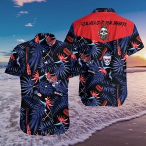 Beach Hawaiian Shirts Shop Barber Game Hawaiian Shirt  - Thelegend59