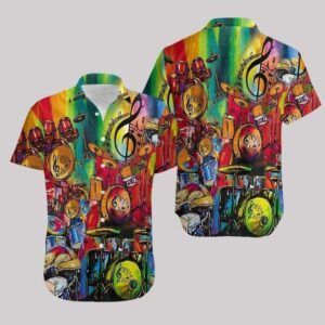 Beach Hawaiian Shirts Shop Beautiful Drum Painting Art Hawaiian Aloha Hawaiian Shirtss  - Thelegend59