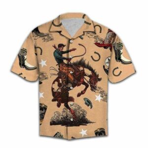 Beach Hawaiian Shirts Shop Cowboy Life Vintage Unisex Hawaiian Aloha Hawaiian Shirtss H  - Thelegend59