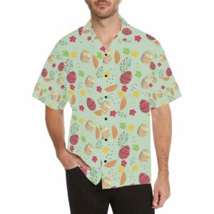 Beach Hawaiian Shirts Shop Happy Easter Vintage Retro Pattern Hawaiian Aloha Hawaiian Shirtss  - Thelegend59